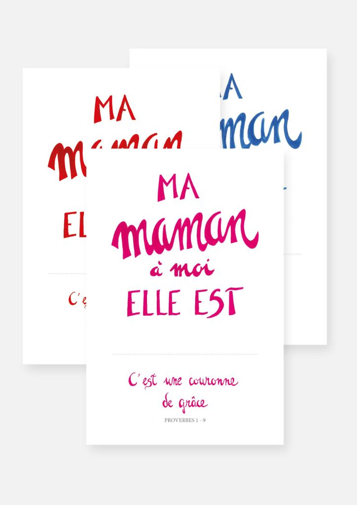 carte spéciale fête des Mères "maman"